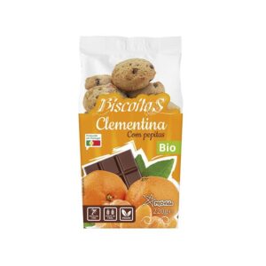 Biscoito de Clementina com pepitas, sabor natural e orgânico, ideal para snacks saudáveis.