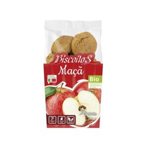 Biscoitos de maçã bio de 220g, feitos com ingredientes naturais e sem conservantes, ideais para um l.