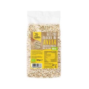 Aveia instantânea bio de 400g, ideal para um café saudável e nutritivo.