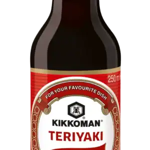 Molho Teriyaki Kikkoman 250ml para culinária japonesa.