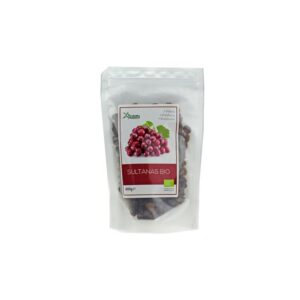 Sultanas BIO 200g - Frutas secas de alta qualidade para uma alimentação saudável.