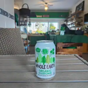 Refresco de gengibre orgânico com gengibre e ingredientes naturais, perfeito para momentos de lazer.