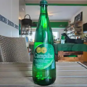 Água mineral com gás natural de alta qualidade do Vidago.