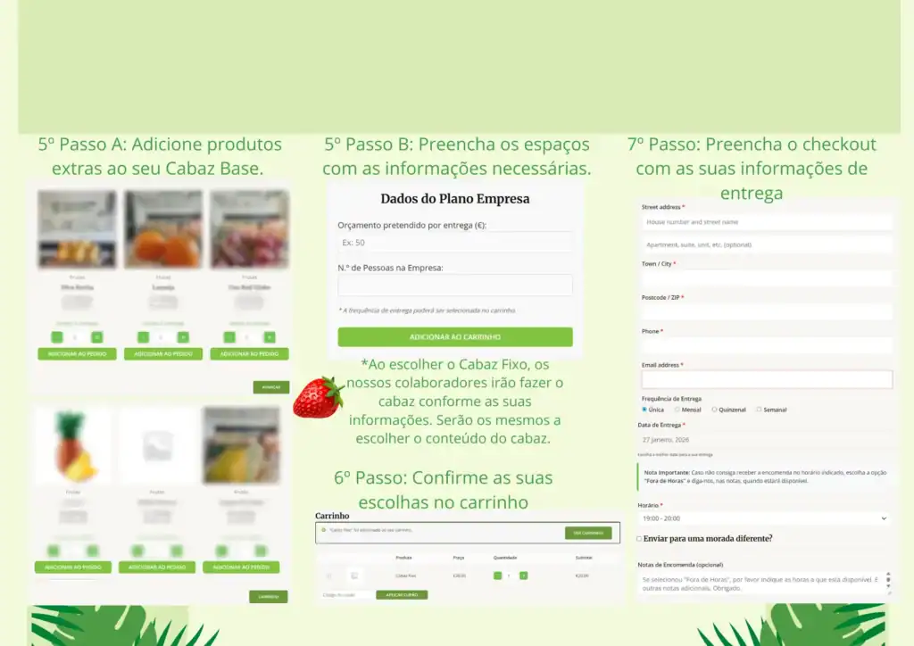Empresa de produtos frescos e alimentos saudáveis.
