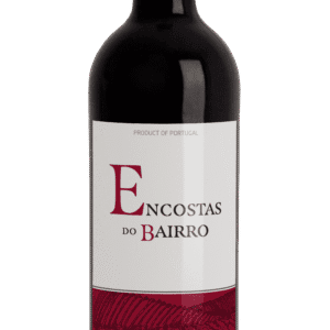 Garrafa de vinho Encostas do Bairro Tinto 750ml, vinho português de qualidade.