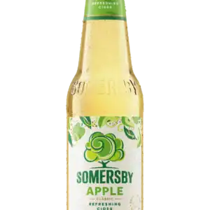 Cerveja de maçã Somersby, refrescante e aromática, ideal para momentos de lazer e celebrações.