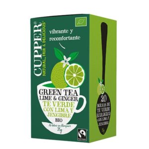 Chá CUPPER Glorious limão e gengibre para uma infusão refrescante e saudável.